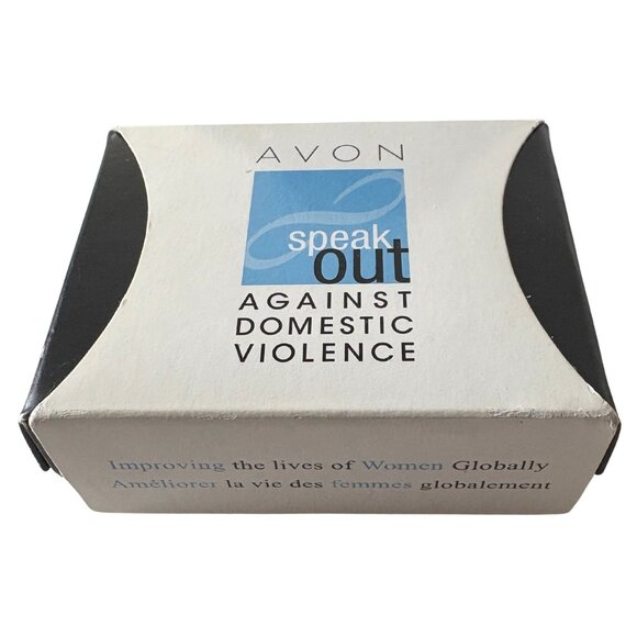 Rare Empowerment Silver Infinity Hoop Earrings by Avon, 2013 - 3/4" - NIB - Picture 3 of 3